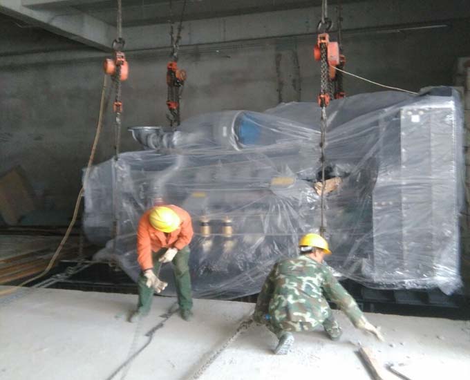16噸發(fā)電機(jī)組下負(fù)三層展示